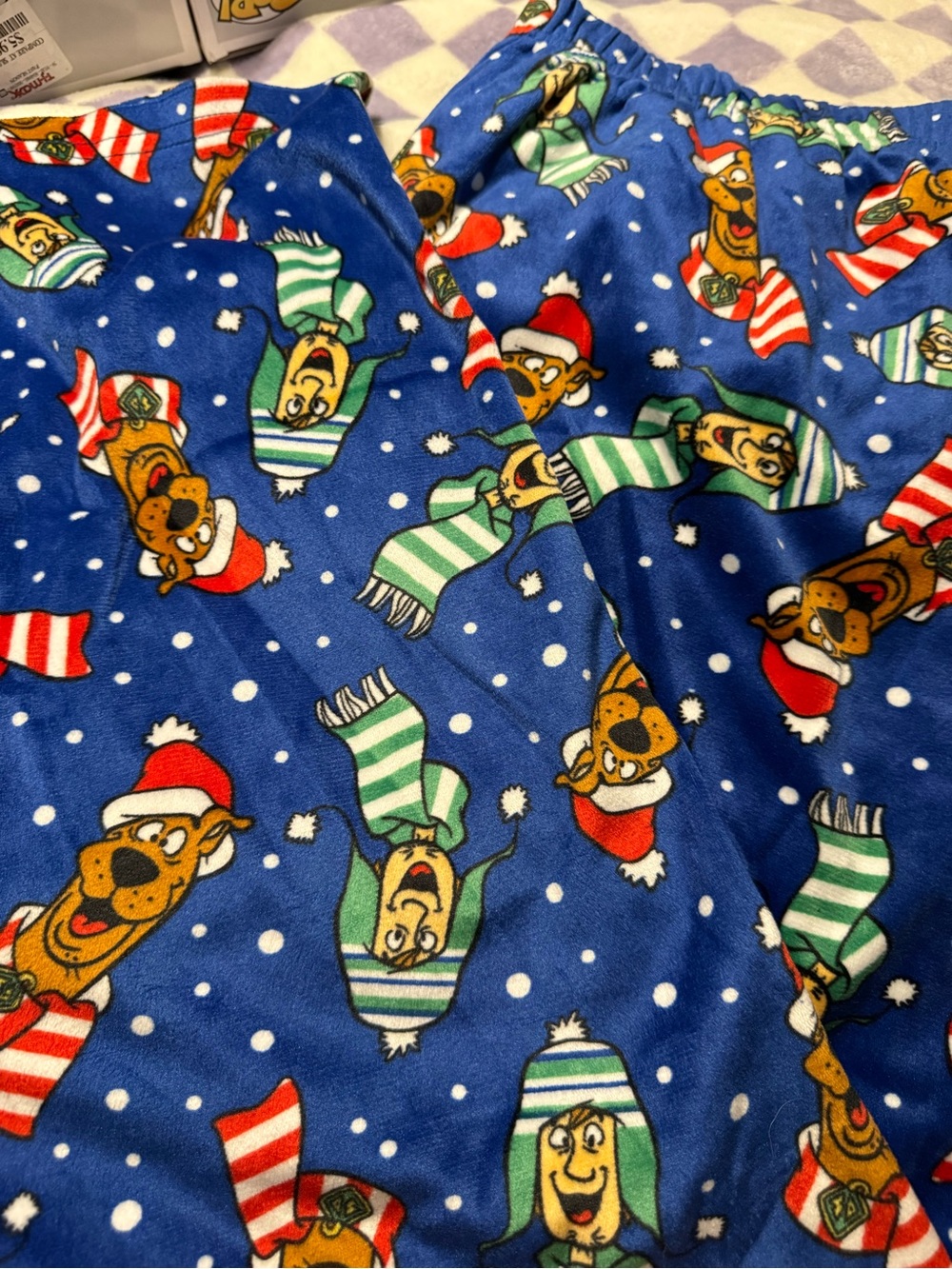 Scooby Doo Size XL Blue Holiday Character Pajama Pants